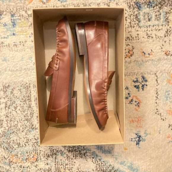 NEW Madewell Brown Leather Penny Loafers 9.5 - Picture 5 of 5